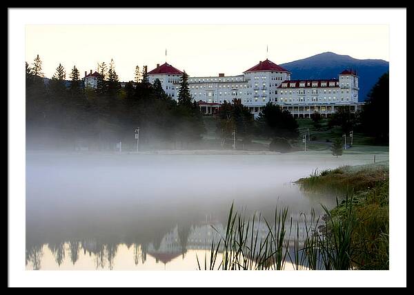 Mount Washington Hotel Mist at Sunrise - Framed Print