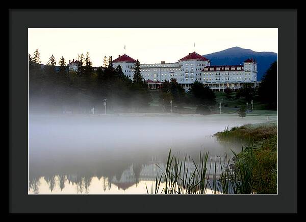 Mount Washington Hotel Mist at Sunrise - Framed Print