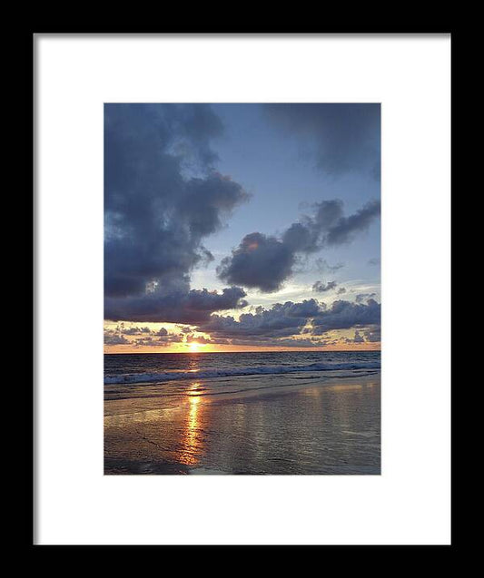 Ocean Sunset Photos Thailand - Framed Print