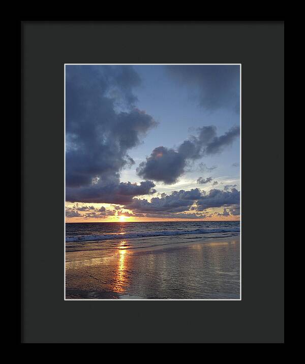 Ocean Sunset Photos Thailand - Framed Print