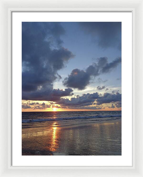 Ocean Sunset Photos Thailand - Framed Print