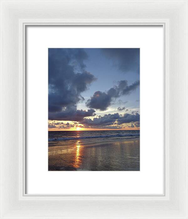 Ocean Sunset Photos Thailand - Framed Print