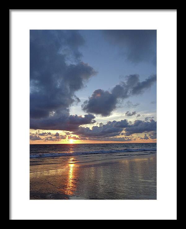 Ocean Sunset Photos Thailand - Framed Print