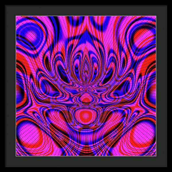 Psychedelic Print  - Framed Print