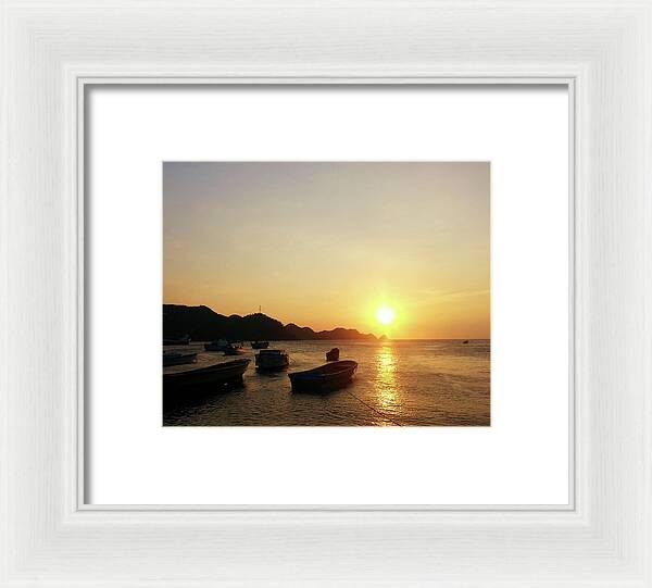 Sunset at Taganga, Colombia - Framed Print