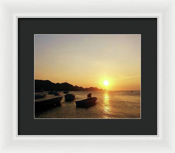 Sunset at Taganga, Colombia - Framed Print