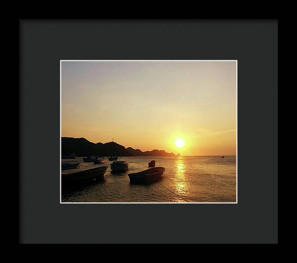 Sunset at Taganga, Colombia - Framed Print