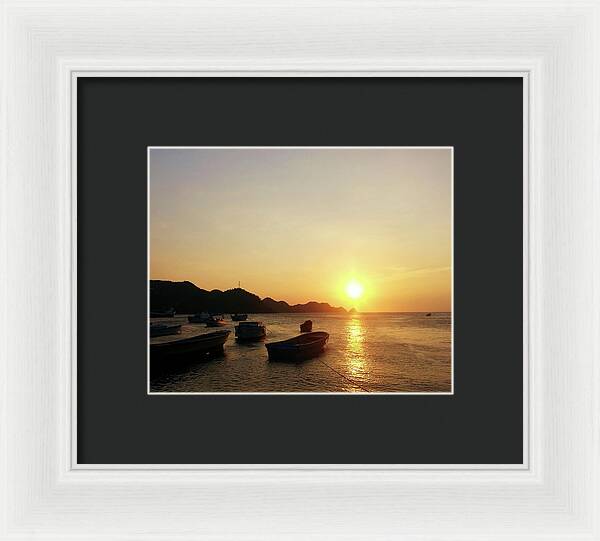 Sunset at Taganga, Colombia - Framed Print