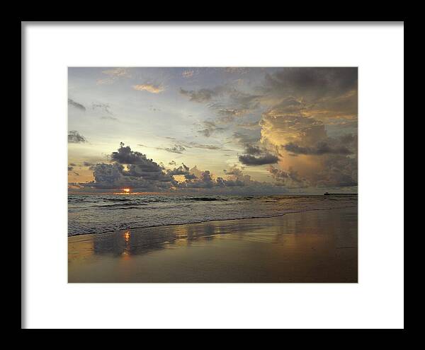 Sunset Photography Natai Beach, Thailand - Framed Print