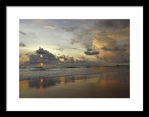 Sunset Photography Natai Beach, Thailand - Framed Print