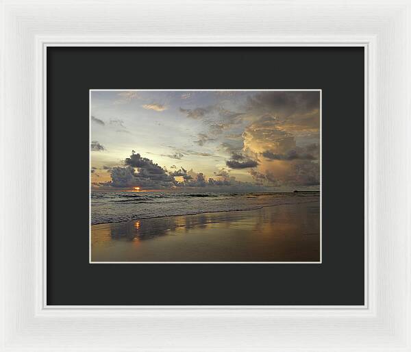 Sunset Photography Natai Beach, Thailand - Framed Print