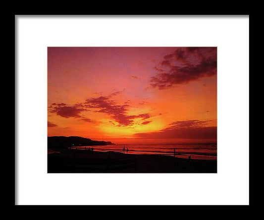 Sunset Photos Mancora, Peru - Framed Print