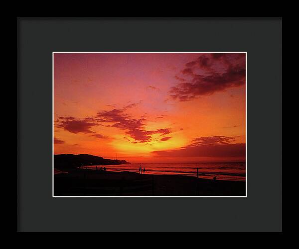 Sunset Photos Mancora, Peru - Framed Print