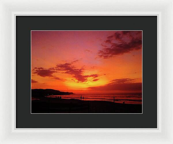 Sunset Photos Mancora, Peru - Framed Print