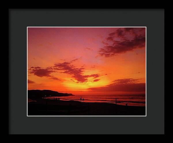 Sunset Photos Mancora, Peru - Framed Print