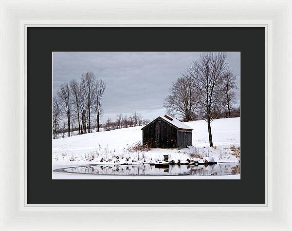 Turning Mill Pond Winter - Framed Print