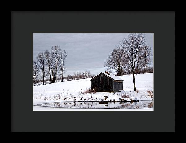 Turning Mill Pond Winter - Framed Print