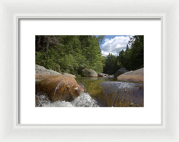 Upper Falls Mount Washington - Framed Print