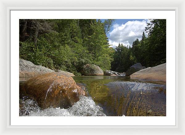 Upper Falls Mount Washington - Framed Print