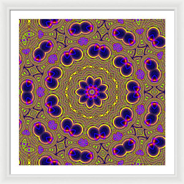 Violet Orbs - Framed Print