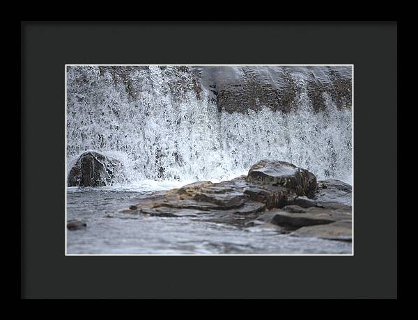 Waterfall Detailed New Hampshire - Framed Print